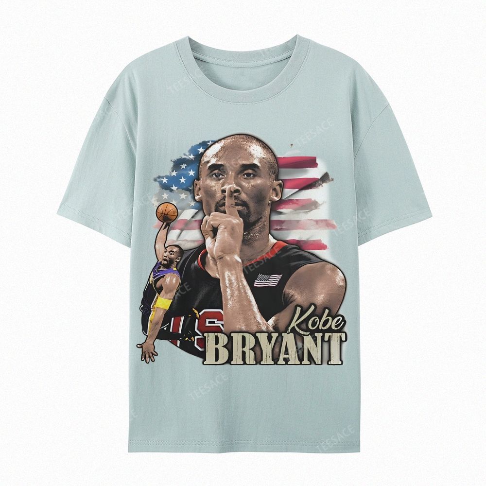 Unisex Casual Cotton Short Sleeve T-Shirt KOBE BRYANT TEE