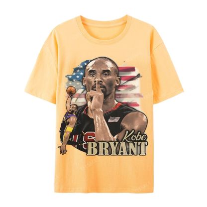Unisex Casual Cotton Short Sleeve T-Shirt KOBE BRYANT TEE