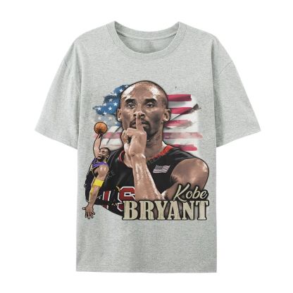 Unisex Casual Cotton Short Sleeve T-Shirt KOBE BRYANT TEE