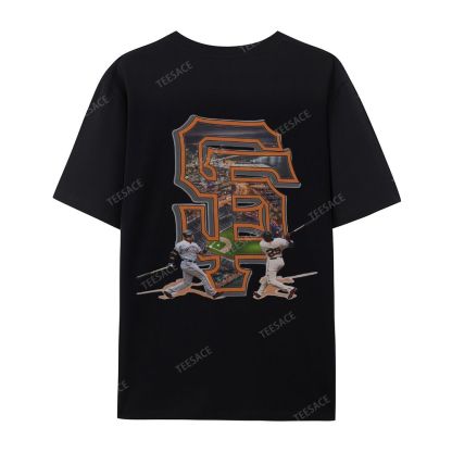 Unisex Casual Cotton T-shirt Short Sleeve T-Shirt | BARRY BONDS TEE 