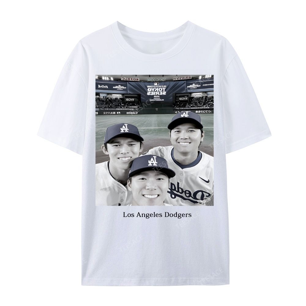 2025 dodgers new V2 tee Casual Short Sleeve T-Shirt 