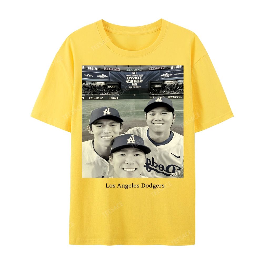 2025 dodgers new V2 tee Casual Short Sleeve T-Shirt 