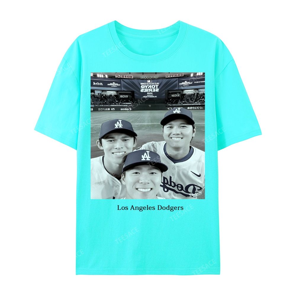 2025 dodgers new V2 tee Casual Short Sleeve T-Shirt 