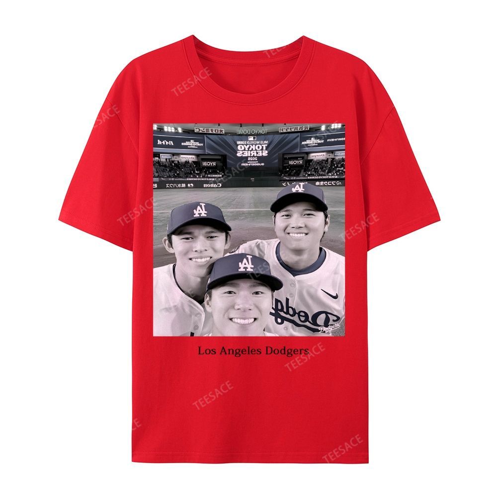 2025 dodgers new V2 tee Casual Short Sleeve T-Shirt 