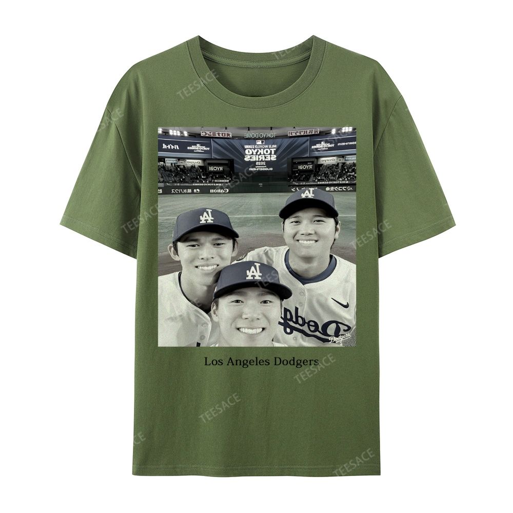 2025 dodgers new V2 tee Casual Short Sleeve T-Shirt 