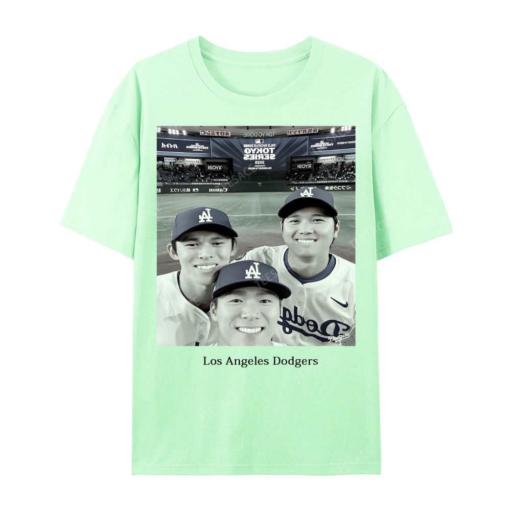 2025 dodgers new V2 tee Casual Short Sleeve T-Shirt 