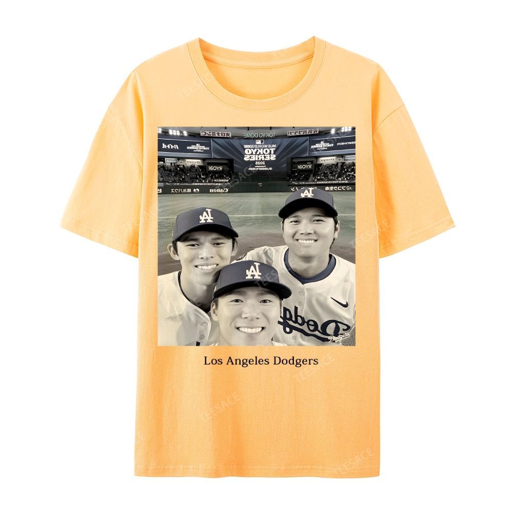 2025 dodgers new V2 tee Casual Short Sleeve T-Shirt 