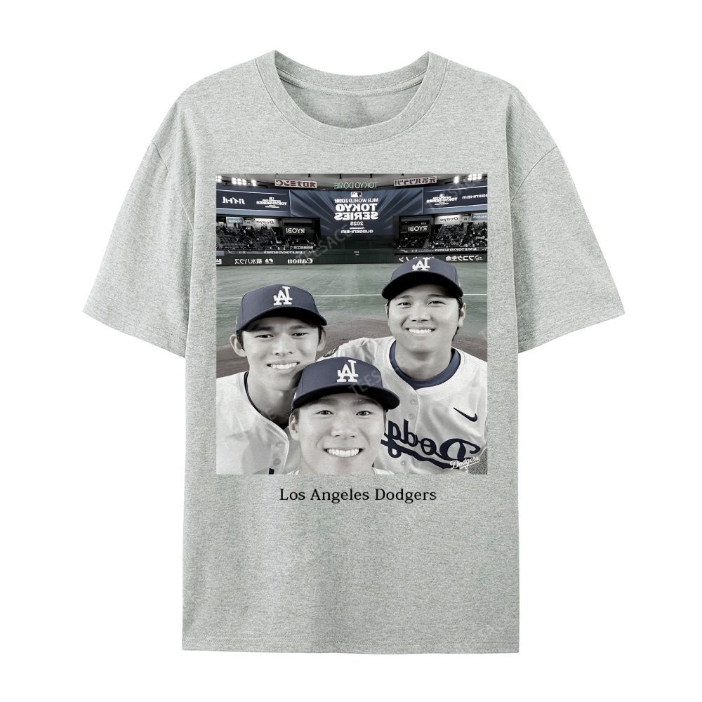 2025 dodgers new V2 tee Casual Short Sleeve T-Shirt 