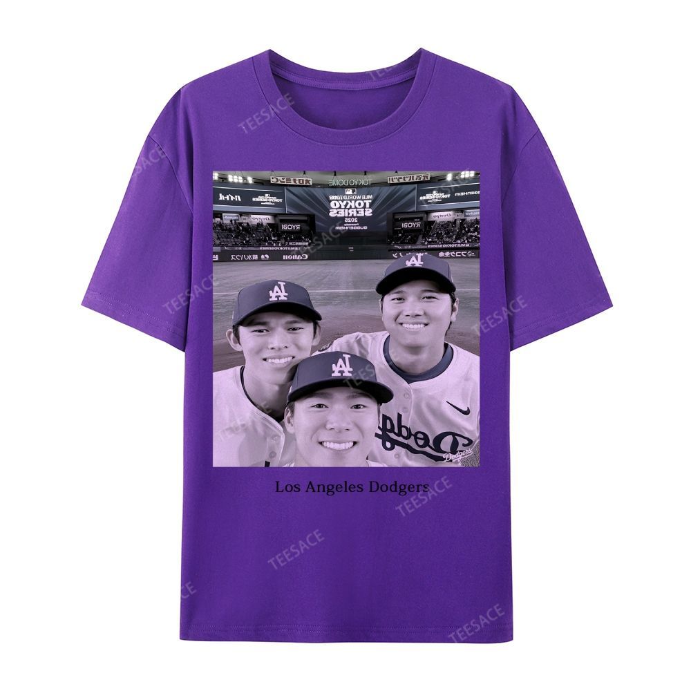 2025 dodgers new V2 tee Casual Short Sleeve T-Shirt 