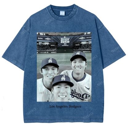 2025 dodgers new V2 tee Unisex Oversized Washed T-Shirt 