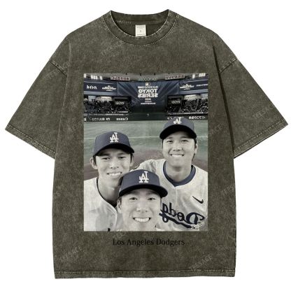 2025 dodgers new V2 tee Unisex Oversized Washed T-Shirt 