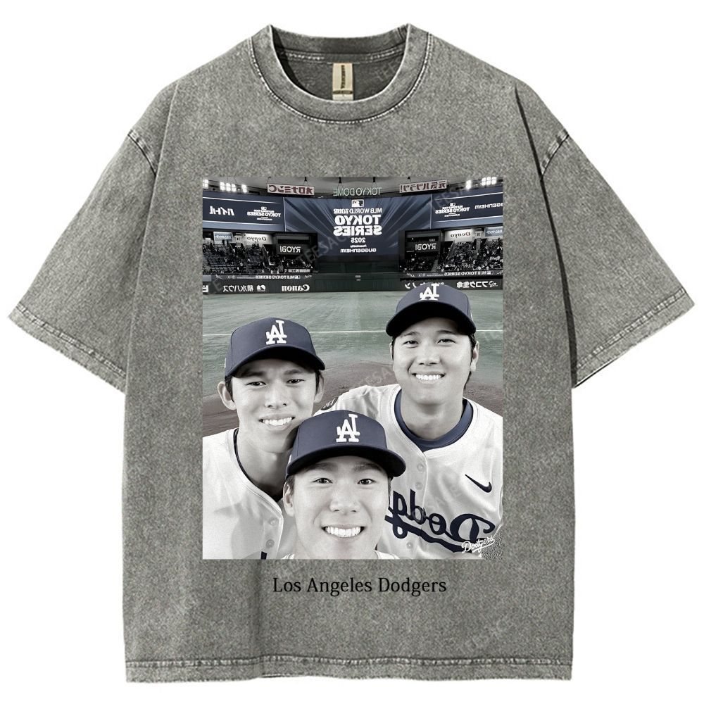 2025 dodgers new V2 tee Unisex Oversized Washed T-Shirt 