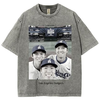2025 dodgers new V2 tee Unisex Oversized Washed T-Shirt 