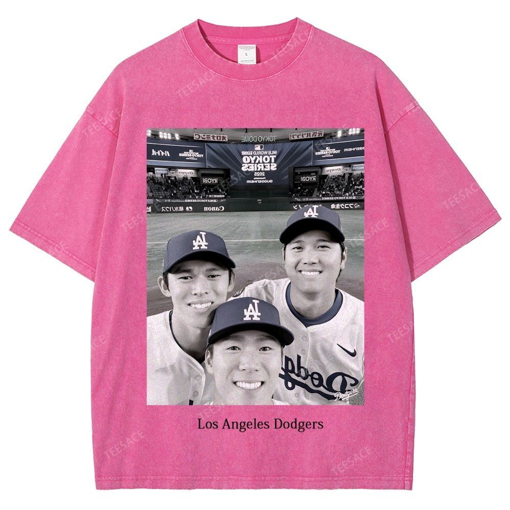 2025 dodgers new V2 tee Unisex Oversized Washed T-Shirt 