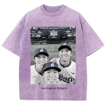 2025 dodgers new V2 tee Unisex Oversized Washed T-Shirt 