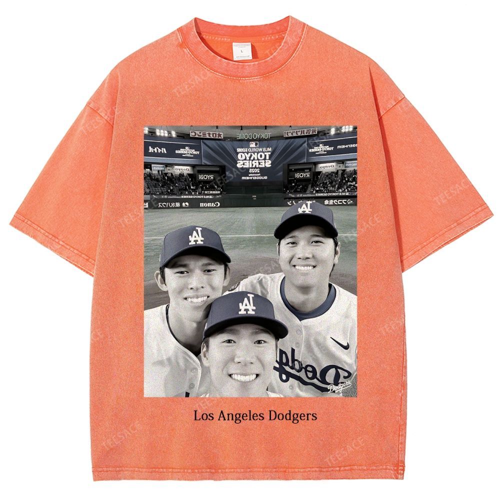 2025 dodgers new V2 tee Unisex Oversized Washed T-Shirt 