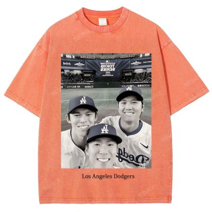 2025 dodgers new V2 tee Unisex Oversized Washed T-Shirt 