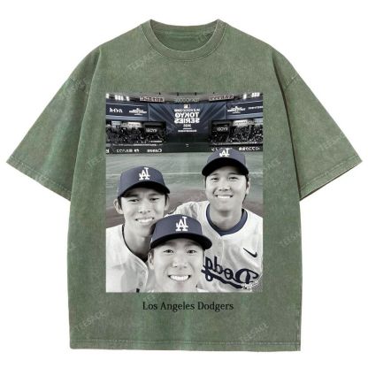2025 dodgers new V2 tee Unisex Oversized Washed T-Shirt 