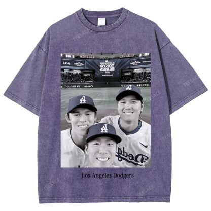 2025 dodgers new V2 tee Unisex Oversized Washed T-Shirt 