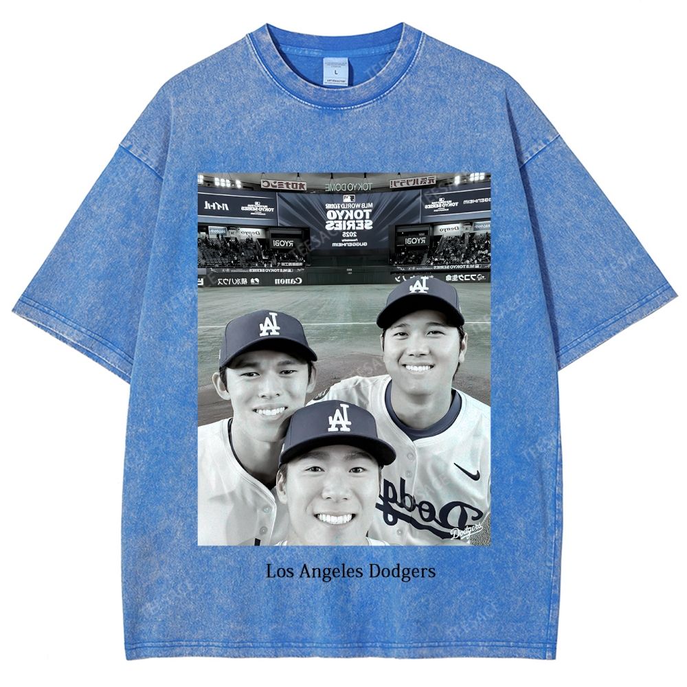 2025 dodgers new V2 tee Unisex Oversized Washed T-Shirt 
