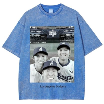 2025 dodgers new V2 tee Unisex Oversized Washed T-Shirt 