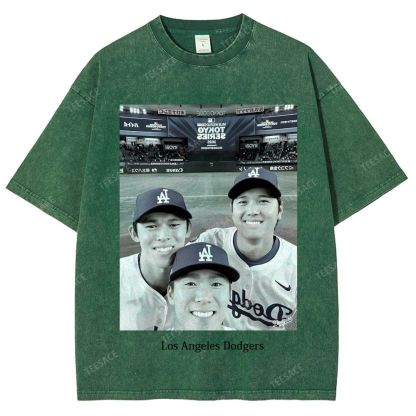 2025 dodgers new V2 tee Unisex Oversized Washed T-Shirt 