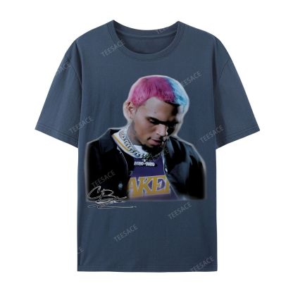 Casual Short Sleeve T-Shirt CHRIS BROWN 2.0 Tee