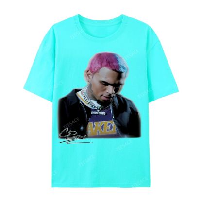 Casual Short Sleeve T-Shirt CHRIS BROWN 2.0 Tee