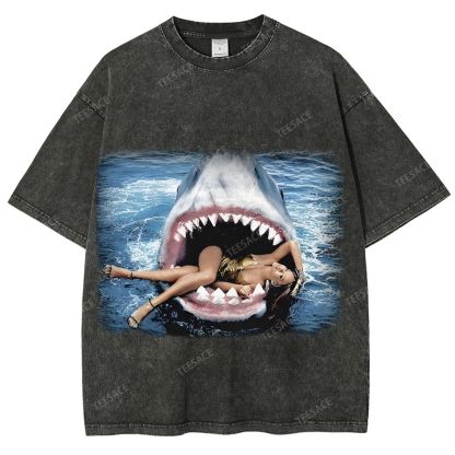 RIHANNA YV Tee Vintage Style  Washed T-shirt