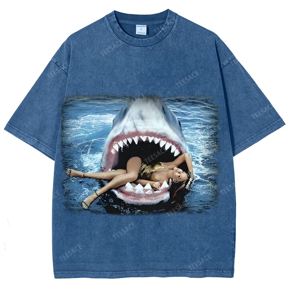 RIHANNA YV Tee Vintage Style  Washed T-shirt