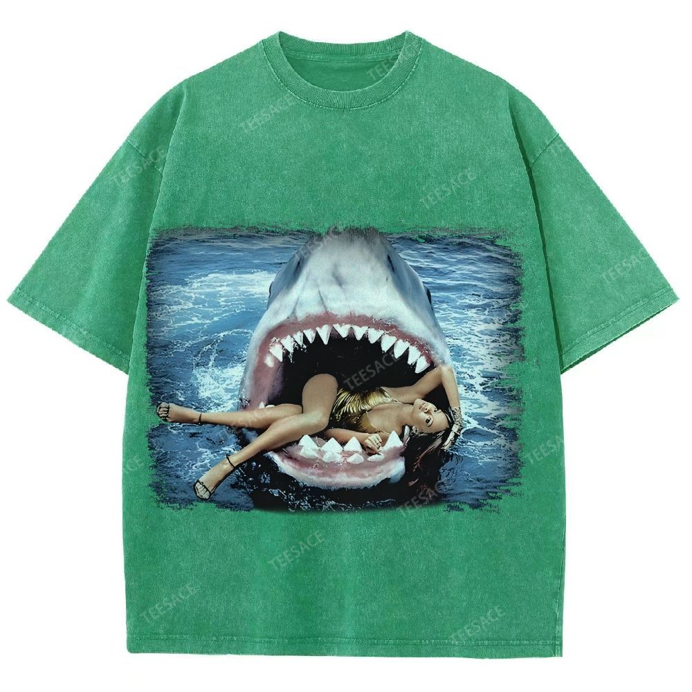 RIHANNA YV Tee Vintage Style  Washed T-shirt