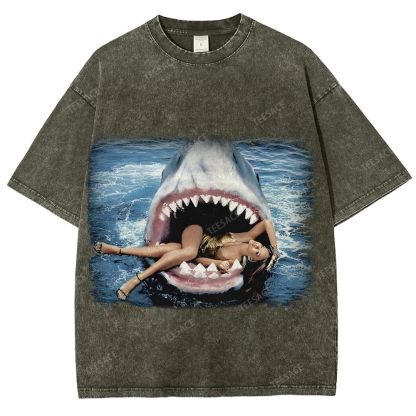 RIHANNA YV Tee Vintage Style  Washed T-shirt