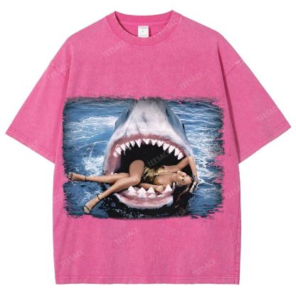 RIHANNA YV Tee Vintage Style  Washed T-shirt