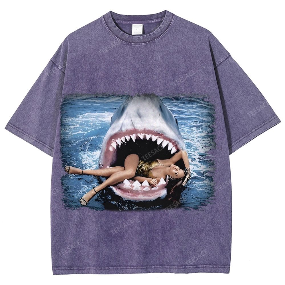 RIHANNA YV Tee Vintage Style  Washed T-shirt