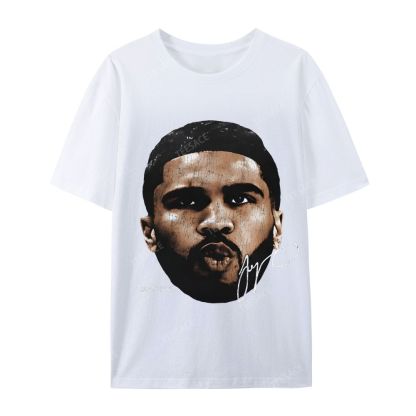 "Tatum" Big Face T-Shirt Casual Short Sleeve Cotton Tee