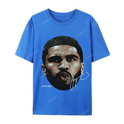 "Tatum" Big Face T-Shirt Casual Short Sleeve Cotton Tee