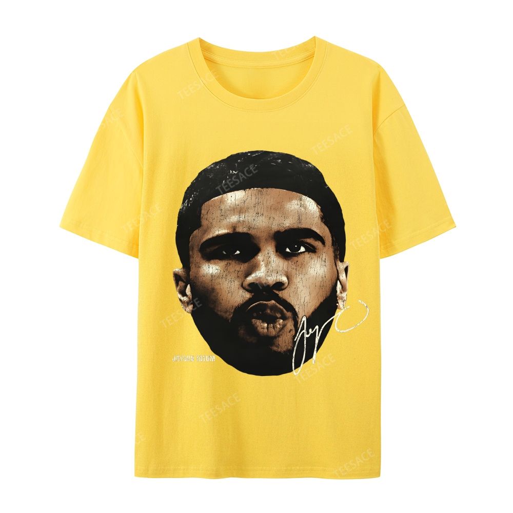 "Tatum" Big Face T-Shirt Casual Short Sleeve Cotton Tee