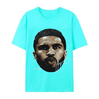 "Tatum" Big Face T-Shirt Casual Short Sleeve Cotton Tee