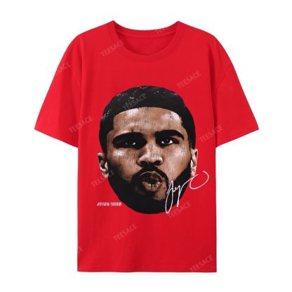 "Tatum" Big Face T-Shirt Casual Short Sleeve Cotton Tee