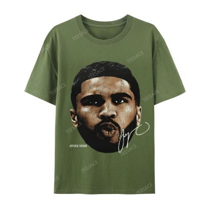 "Tatum" Big Face T-Shirt Casual Short Sleeve Cotton Tee