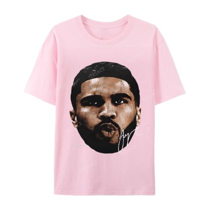 "Tatum" Big Face T-Shirt Casual Short Sleeve Cotton Tee