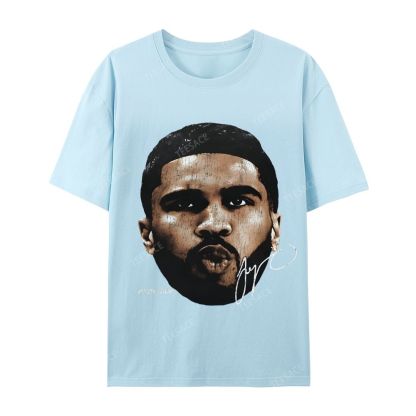 "Tatum" Big Face T-Shirt Casual Short Sleeve Cotton Tee