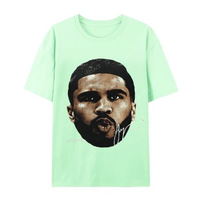 "Tatum" Big Face T-Shirt Casual Short Sleeve Cotton Tee