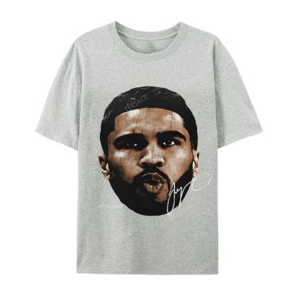 "Tatum" Big Face T-Shirt Casual Short Sleeve Cotton Tee