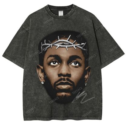 Unisex-Adult Ultra Cotton Washed T-Shirt Graphic  KENDRICK LAMAR GRAPHIC TEE
