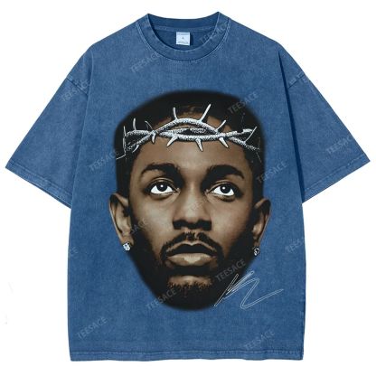 Unisex-Adult Ultra Cotton Washed T-Shirt Graphic  KENDRICK LAMAR GRAPHIC TEE