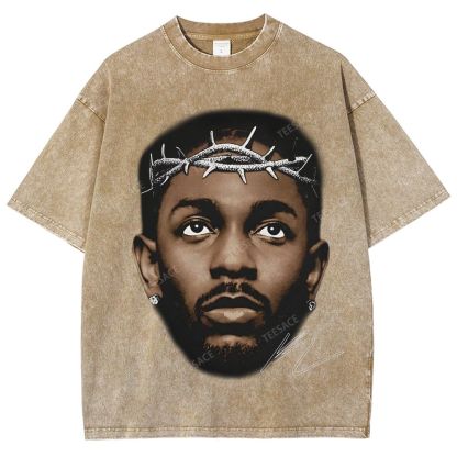Unisex-Adult Ultra Cotton Washed T-Shirt Graphic  KENDRICK LAMAR GRAPHIC TEE