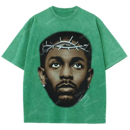 Unisex-Adult Ultra Cotton Washed T-Shirt Graphic  KENDRICK LAMAR GRAPHIC TEE