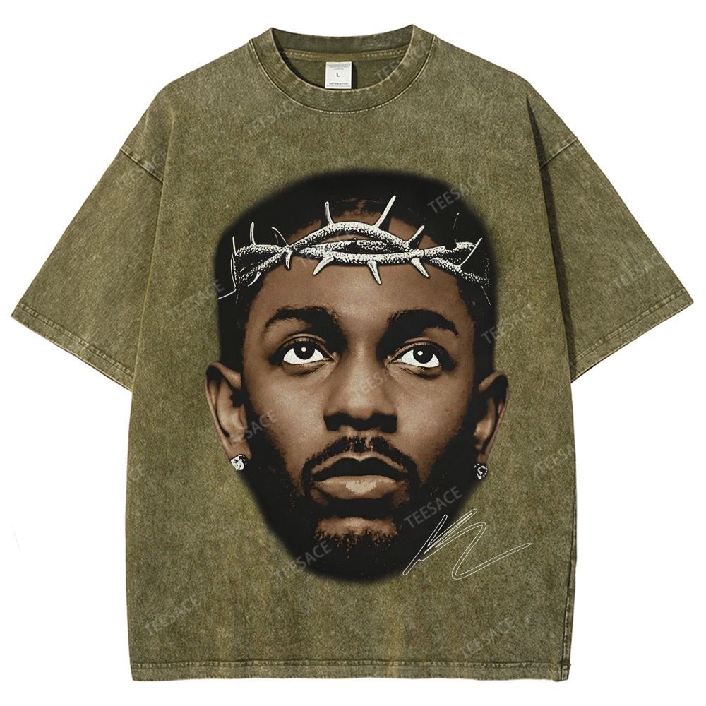 Unisex-Adult Ultra Cotton Washed T-Shirt Graphic  KENDRICK LAMAR GRAPHIC TEE