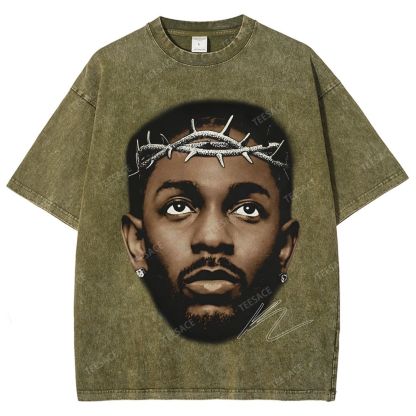 Unisex-Adult Ultra Cotton Washed T-Shirt Graphic  KENDRICK LAMAR GRAPHIC TEE